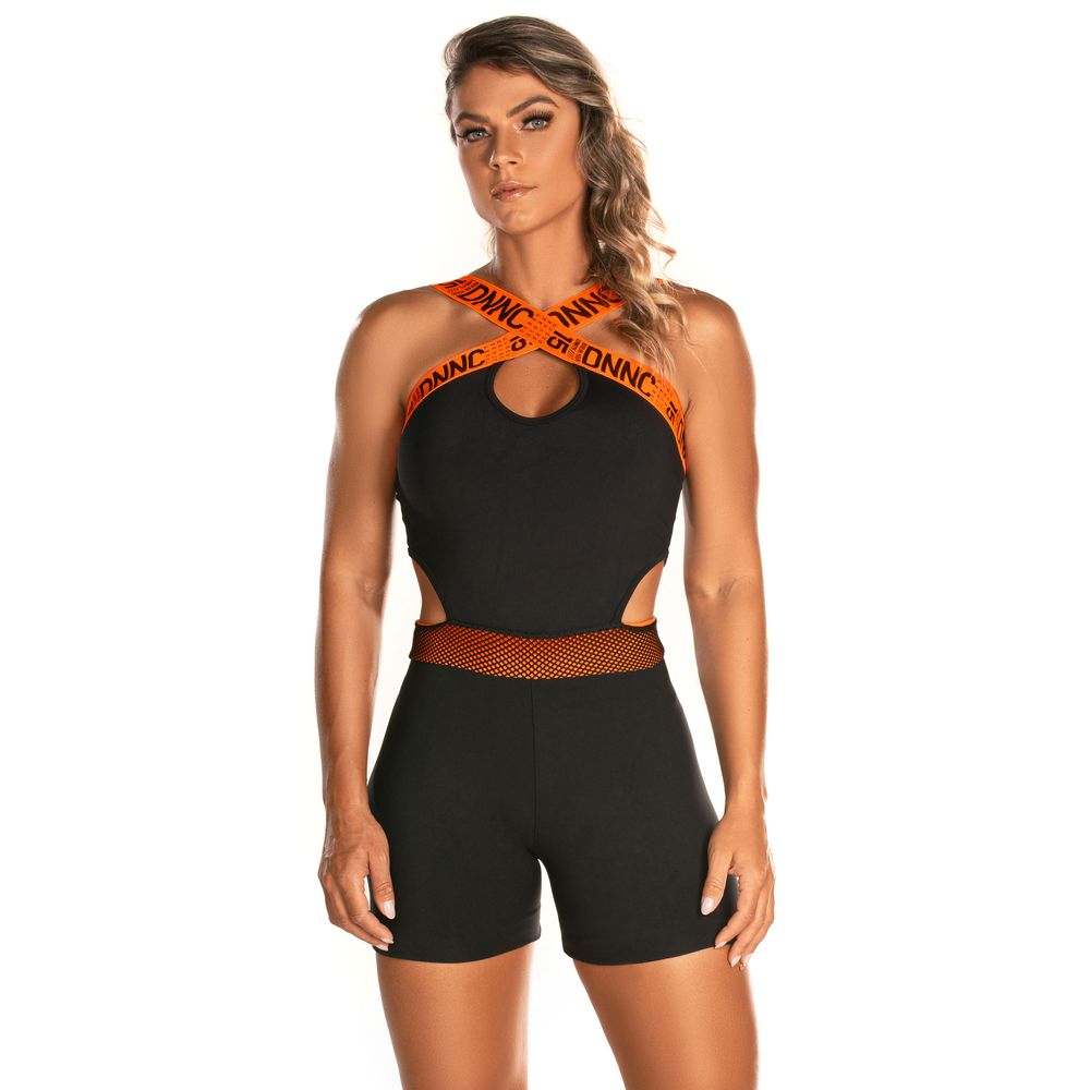 macaquinho-power-girl-preto-poliamida-preto-com-coral-p 3