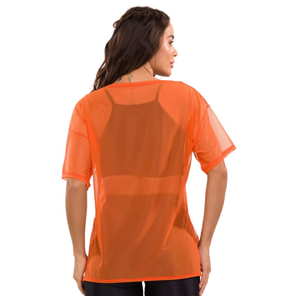 blusao-de-tule-laranja-tangerina-com-fita-emborrachada-laranja-p 2