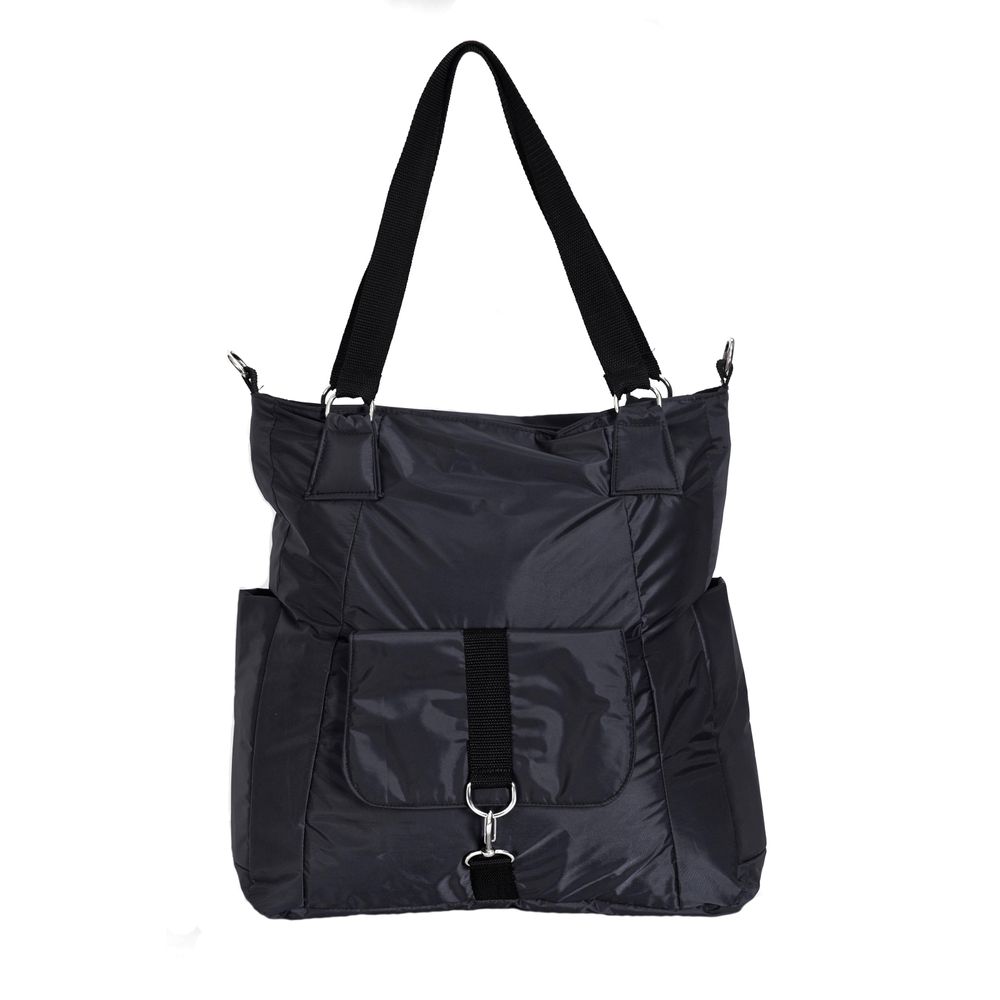 bolsa-em-nylon-preta-com-bolso-preto-u 4