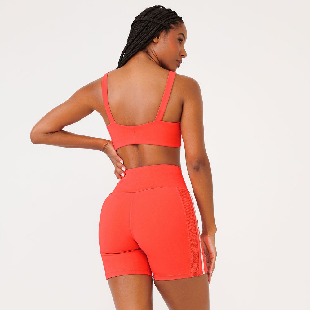 short-success-flower-coral-poliamida-e-canelado-laranja-p 3
