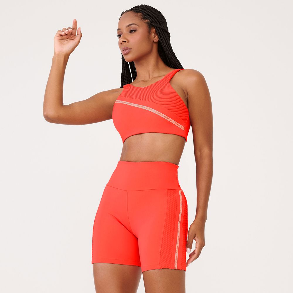 short-success-flower-coral-poliamida-e-canelado-laranja-p 7