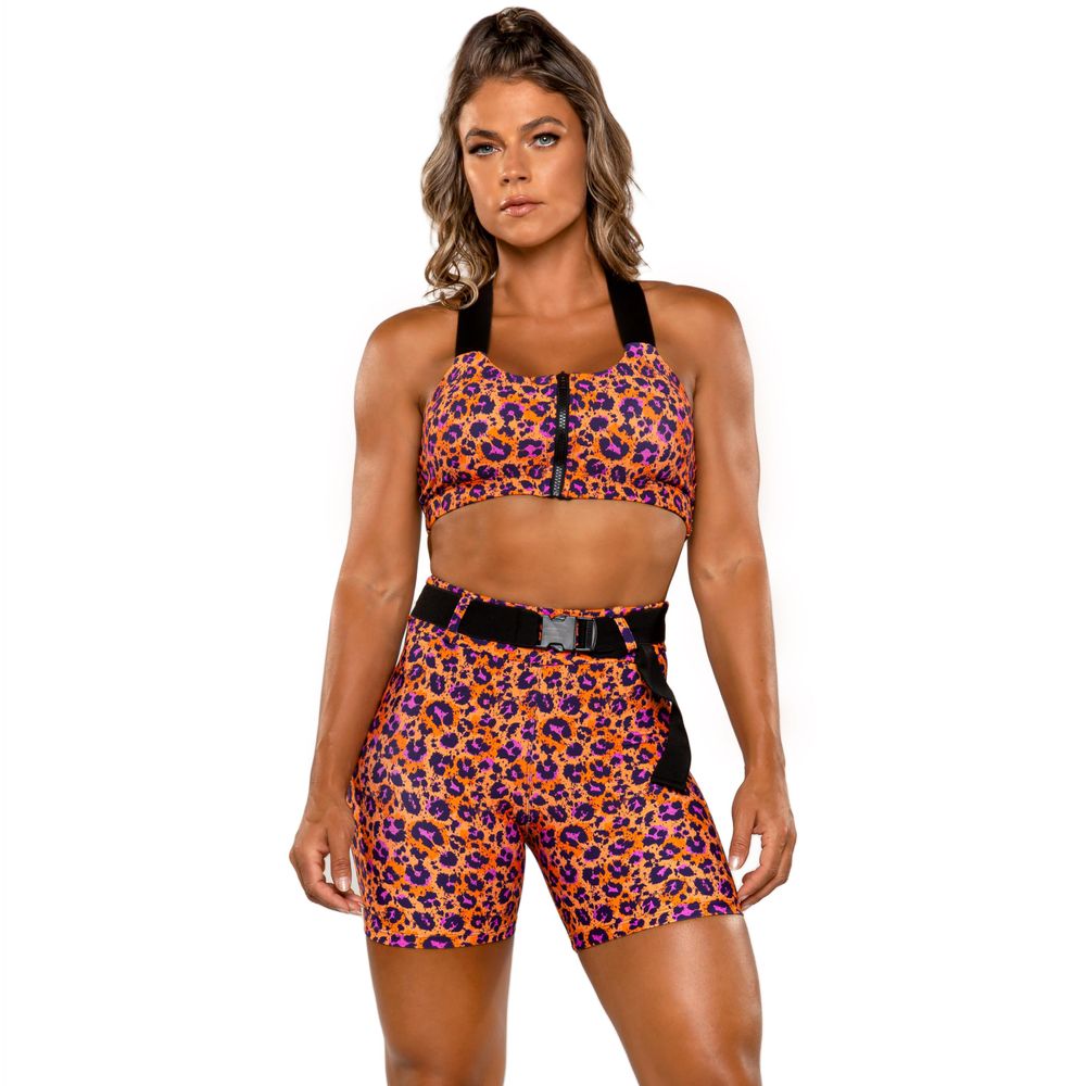 short-leopard-estampa-onca-coral-poliamida-estampado-p 2