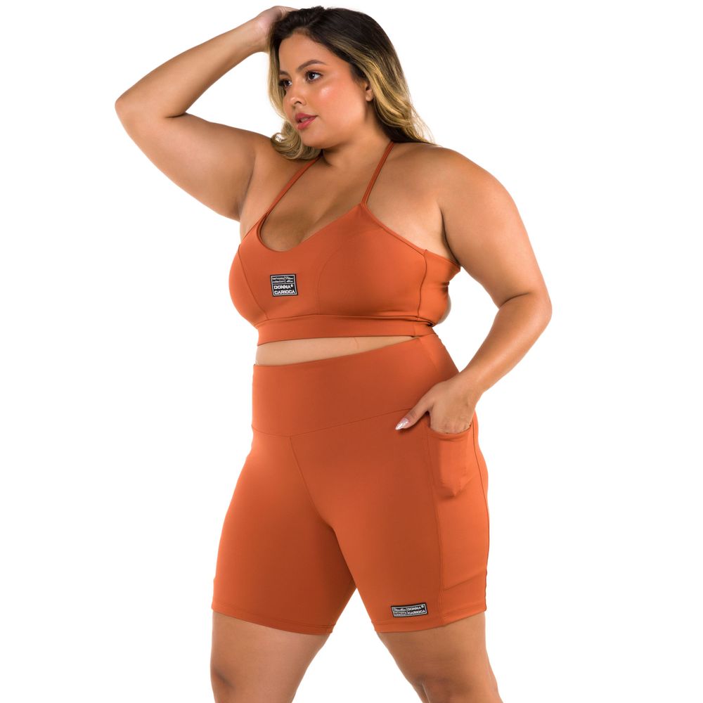 short-essential-marrom-terraso-poliamida-com-bolso-marrom-p 6