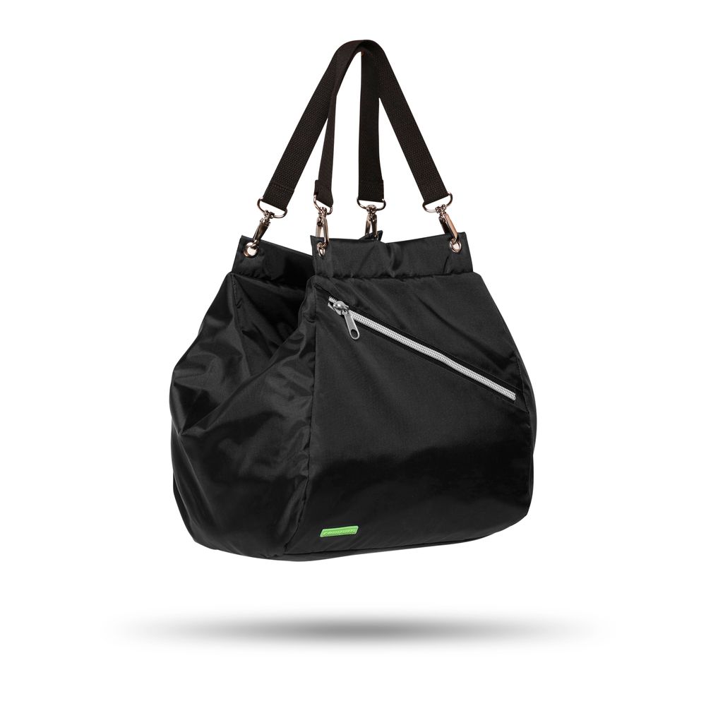bolsa-em-nylon-preto-com-bolso-frontal-diagonal-preto-u 3