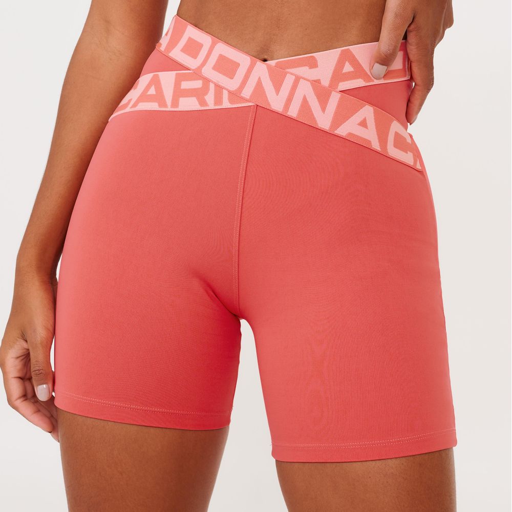 short-attack-rosa-flower-coral-poliamida-laranja-p 3