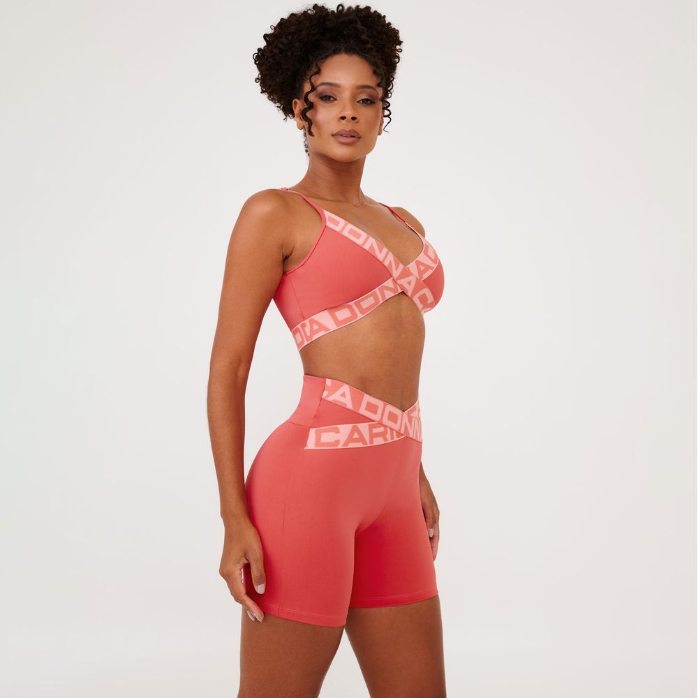 short-attack-rosa-flower-coral-poliamida-laranja-p 4