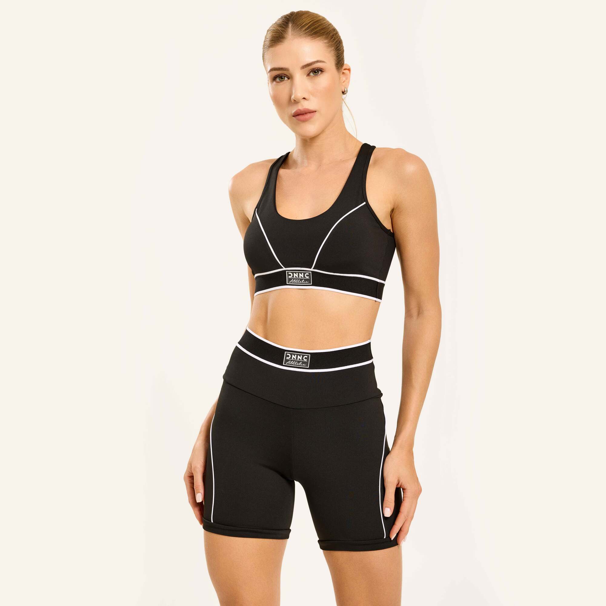 Conjunto Short Fitness Epic Preto Feminino | Donna Carioca