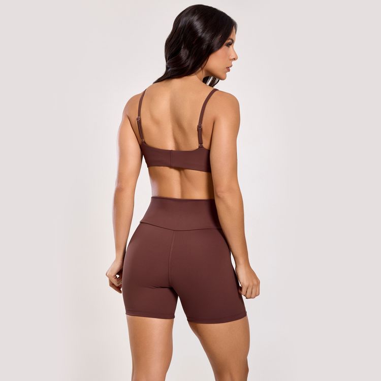 conjunto-short-sem-costura-frontal-marrom-chocolamore-poliamida-hover