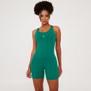 Macaquinho-fitness-verde-com-decote-esportivo-e-logo-frontal-modelagem-justa.