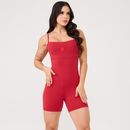 Macaquinho-fitness-vermelho-de-alcas-finas-com-decote-reto-e-logo-centralizado-no-busto.