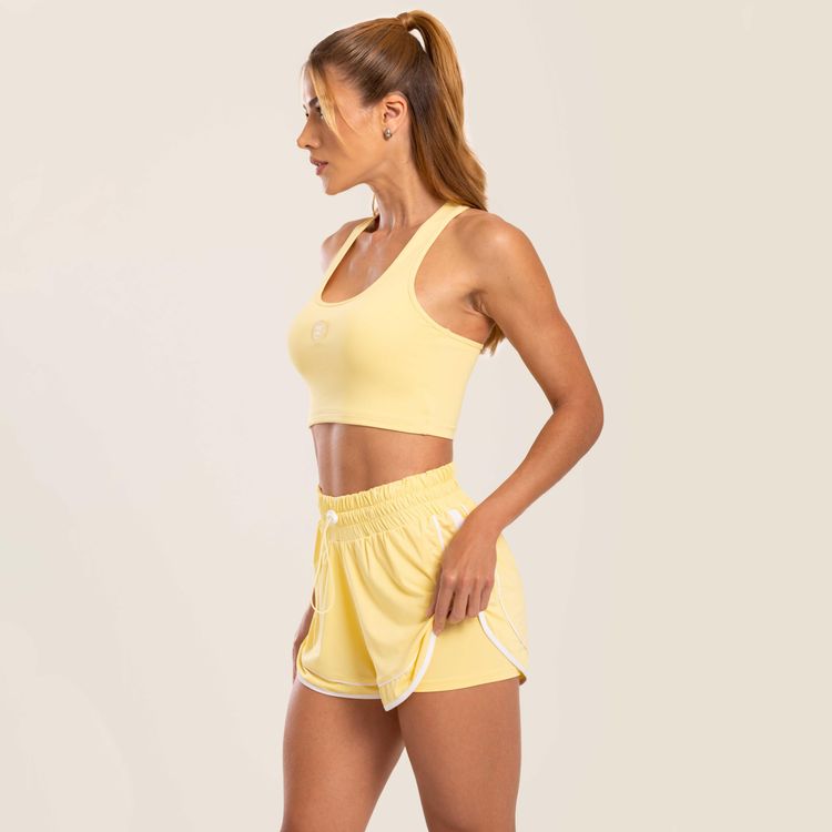Short Boost Amarelo Piña Colada Poliamida Soft