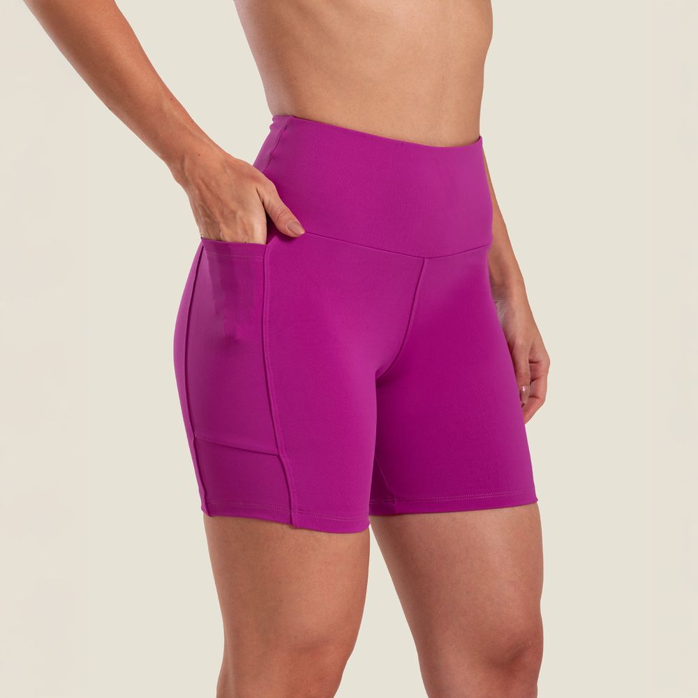 short-essential-malva-rosa-em-suplex-poliamida-com-bolso-rosa-p 4