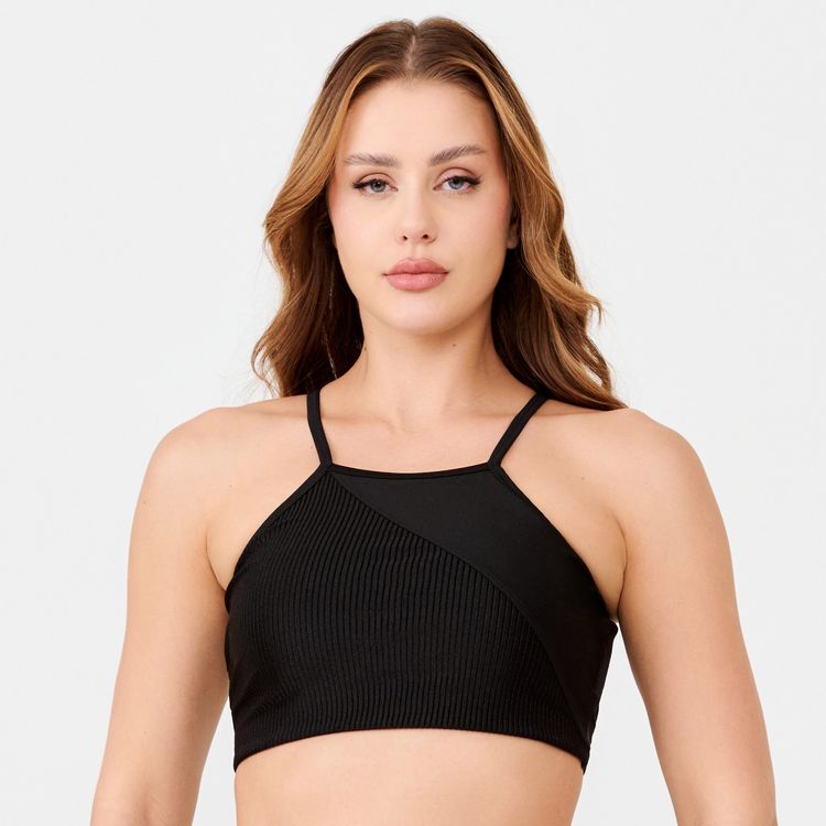 Top Precious Preto Platinado e Texturizado Com Bojo