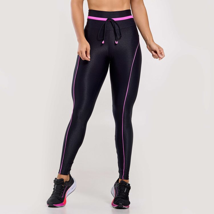 Legging Decisive Preta Microcanelado