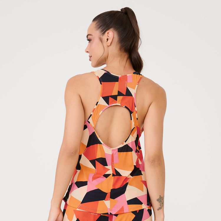 Regata Decote Costas Estampa Senses Poliamida Soft