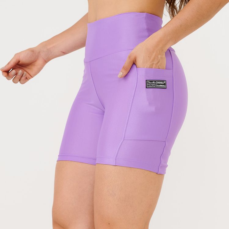 Short Essential Lilás em Cirrê