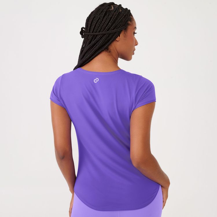 Camiseta Básica Roxo Grape Microfibra