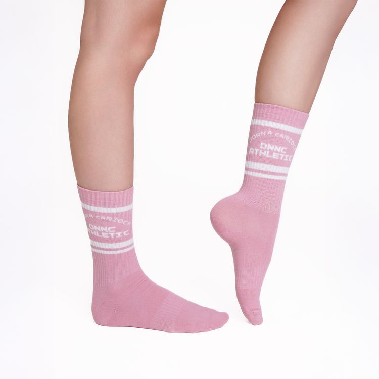 Meia Canelada Dnnc Athletic Blush