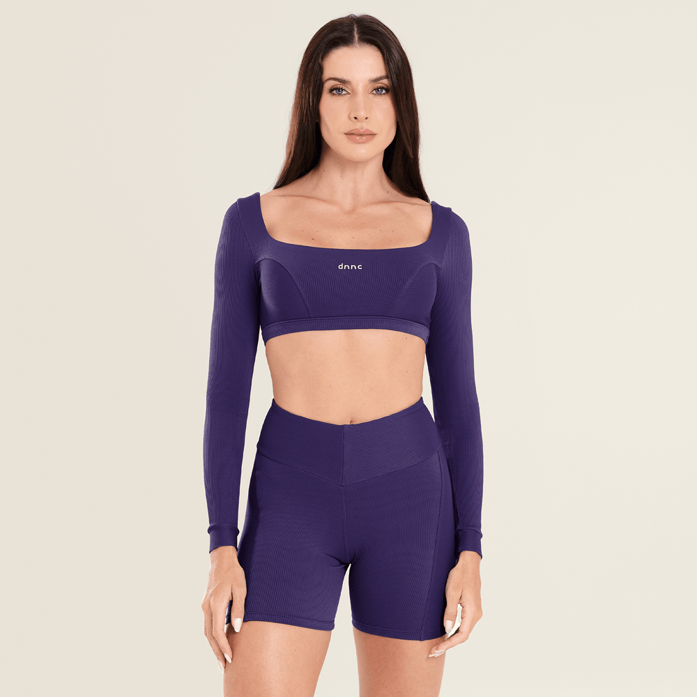 CROPPED PRECISION ROXO MULBERRY PURPLE CANELADO COM BOJO